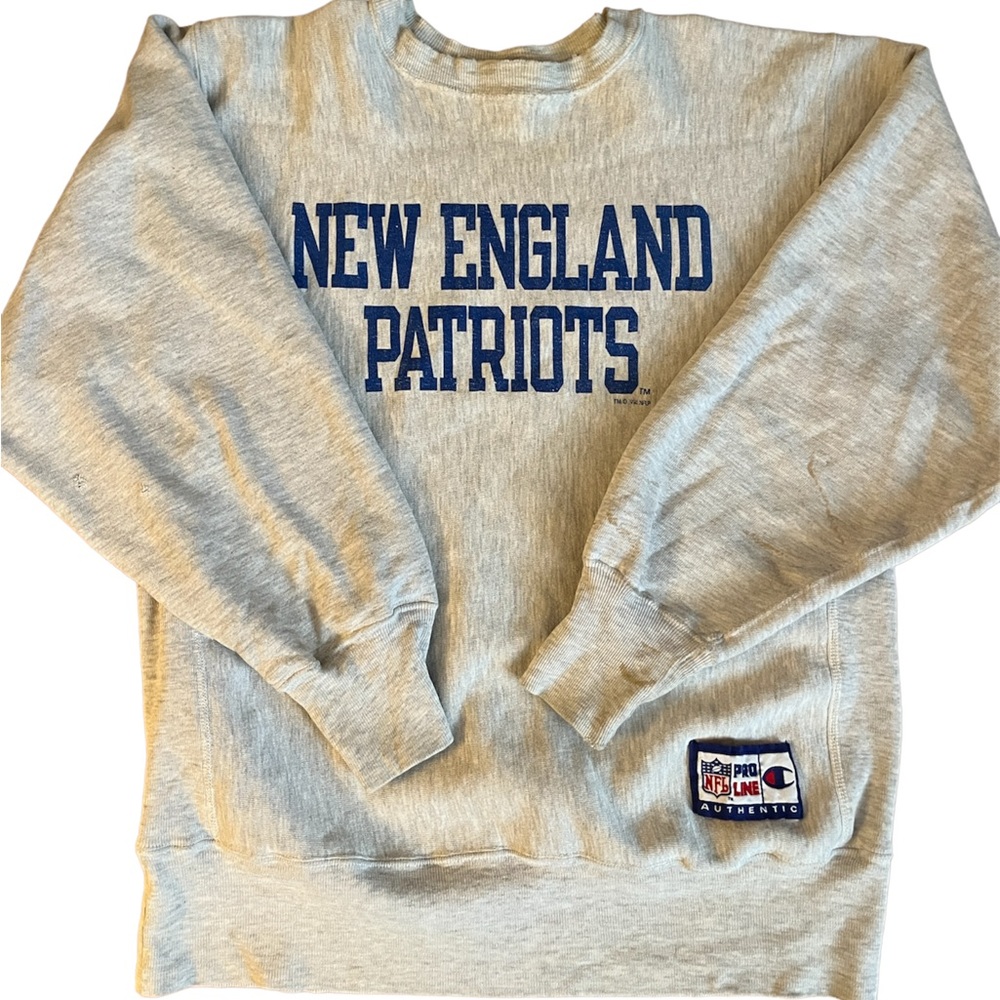 1994 Champion Reverse Weave NFL Pro Line Sweatshirt New England Patriots Large